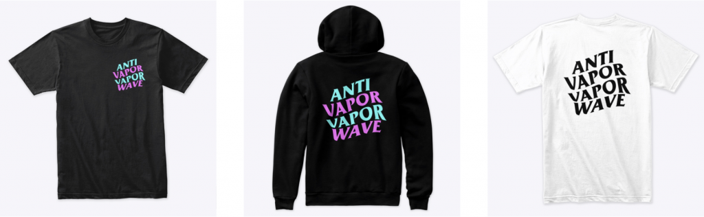 anti vapor vaporwave shirt/hoodies
