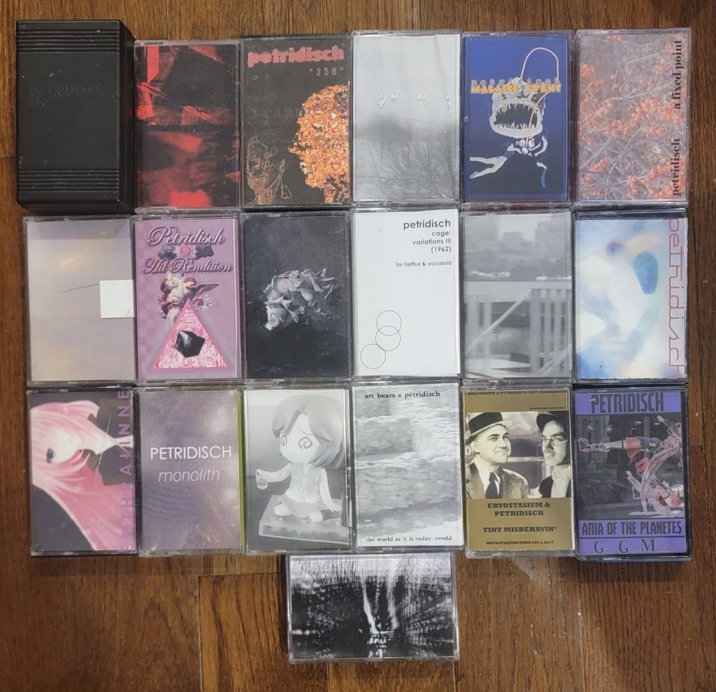 cross-section of Petridisch cassette releases 2016-present

